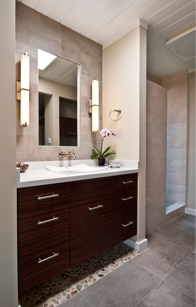 Rosewood Bathroom By Yana Mlynash Contemporary Bathroom San