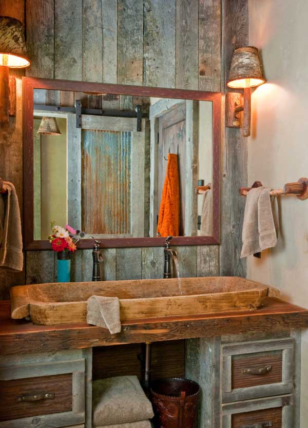 Rustic Cabin Bathroom Decor And DIYs Rustic Crafts & DIY