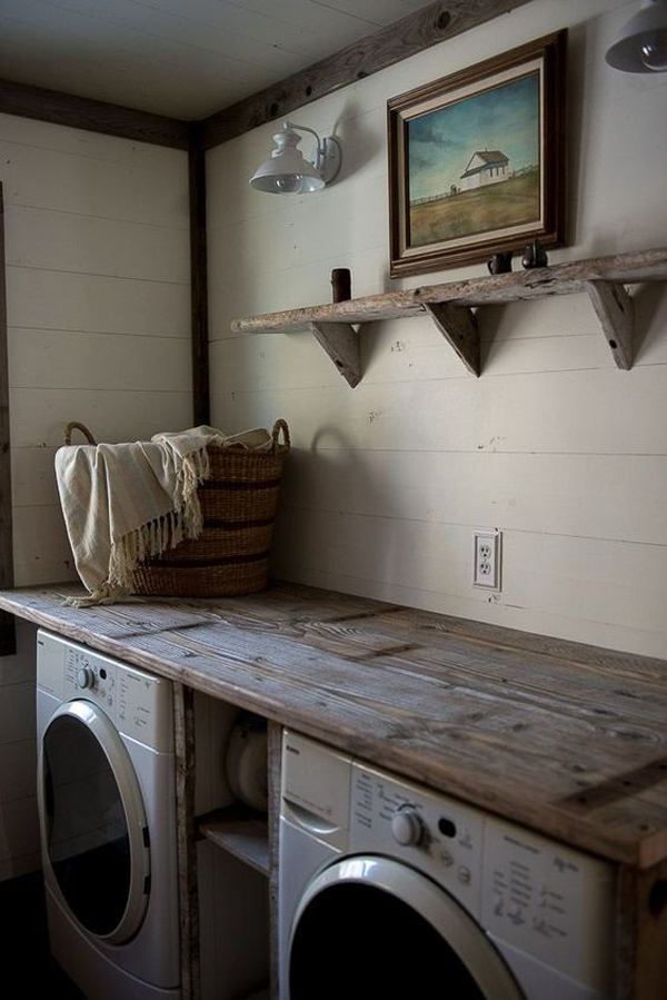 10 Most Awesome Laundry Room With Rustic Touches HomeMydesign