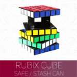 Official Rubiks Cube Safe Puzzle Money Stash Secret Compartment Storage