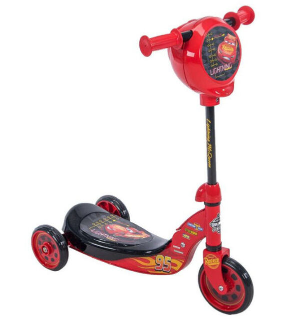 My Disney Huffy Cars McQueen Kick Preschool Scooter 3 wheels with