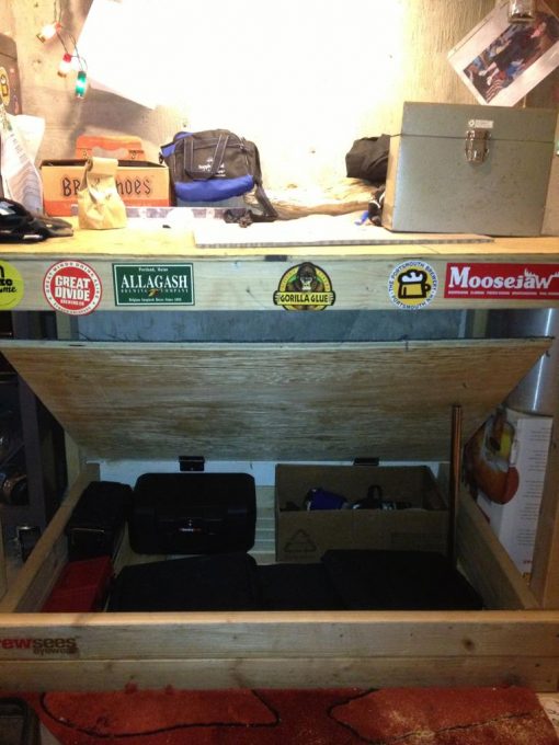 Workbench with Secret Storage Compartment StashVault Secret Stash