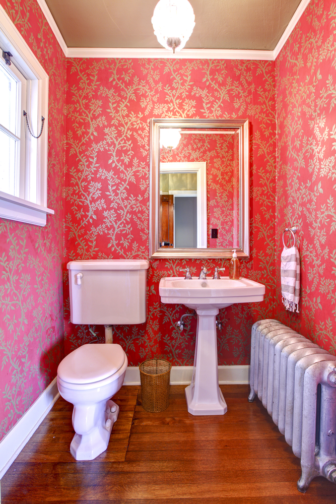 Small pink bathroom ideas Interior Design Ideas