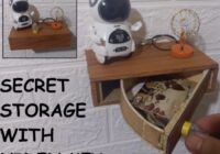 Secret Storage Unit With Hidden Key Free Woodworking