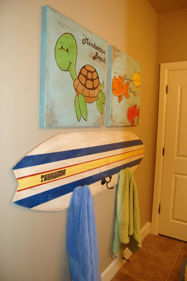 Tabla de surf para decorar la casa ideas muy originales
