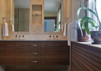 Teak and Tile Bathroom Remodel in Mount Pleasant, Washington, DC Four