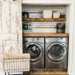 Diy Laundry Room Shelf With Hanging Rod / 50 Small Laundry Room Ideas