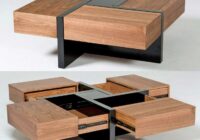 This Beautiful Wooden Coffee Table Has 4 Secret Drawers That Make For a