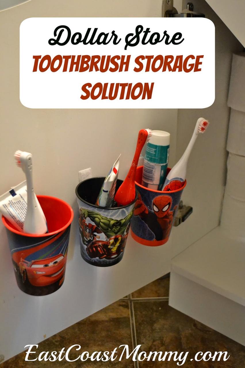 East Coast Mommy Easy Toothbrush Organization