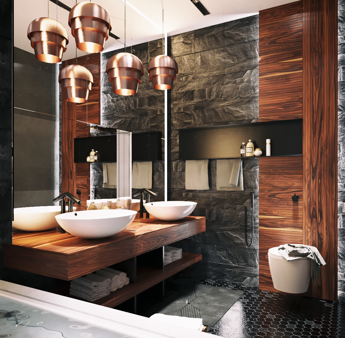 ultramasculinebathroom Interior Design Ideas