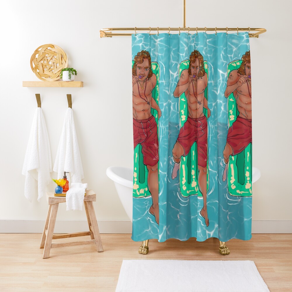 "Billy Hargrove Stranger Things" Shower Curtain by mooghin Redbubble