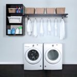 16in. Deep Solid Wood Woodcrest 8ft. Laundry Organizer