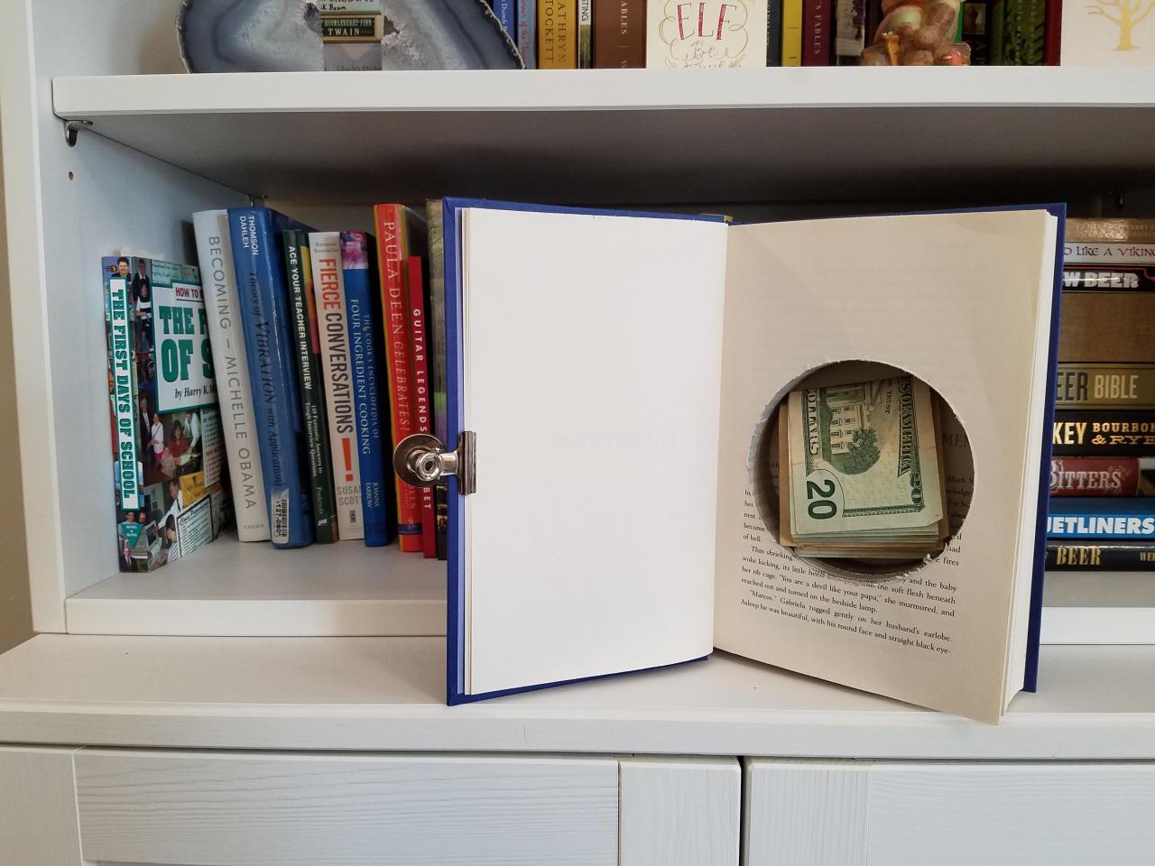 I just started making hidden book safes from the hardbacks at my local